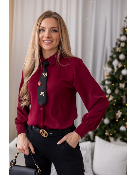 Koszula Galla Burgund