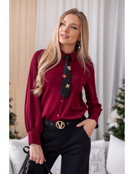 Koszula Galla Burgund