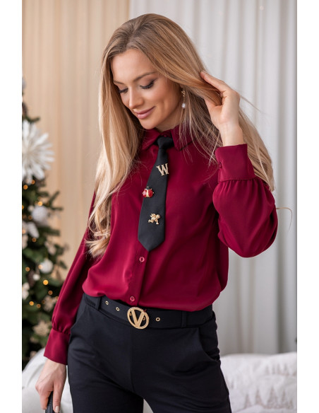 Koszula Galla Burgund