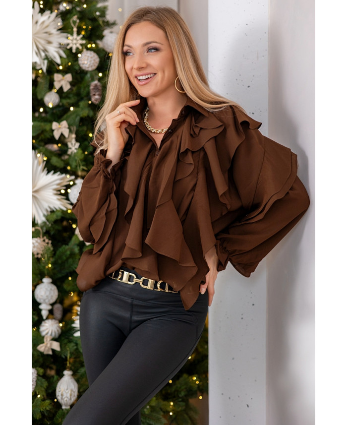 Koszula Wolla Brązowa