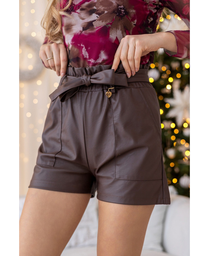 Krótkie Spodenki Dino Brązowe