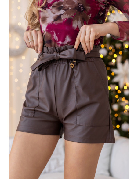 Krótkie Spodenki Dino Brązowe