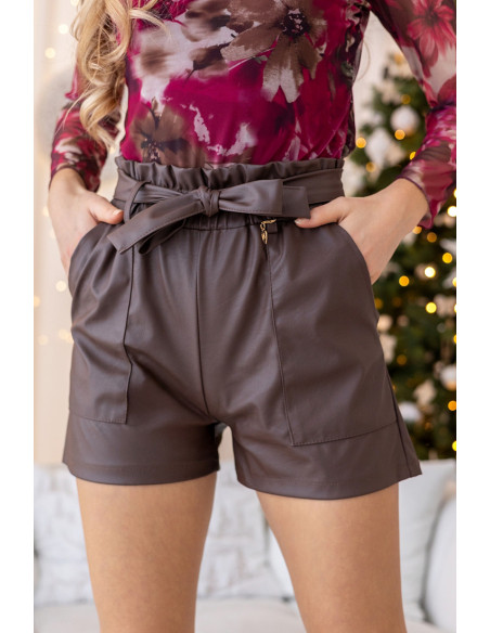 Krótkie Spodenki Dino Brązowe