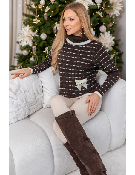 Sweter Boow Brązowy