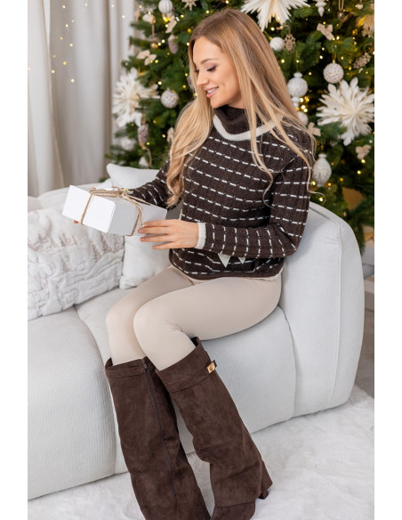 Sweter Boow Brązowy