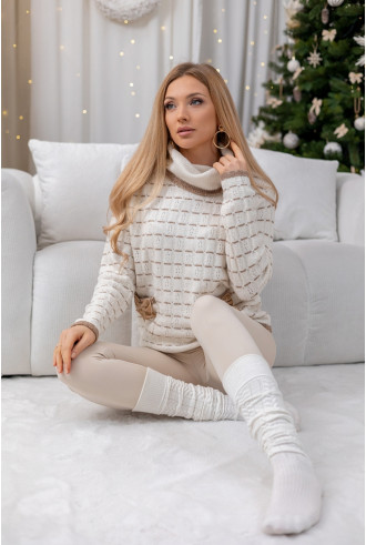 Sweter Bow Beżowy 2