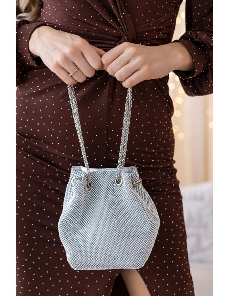 Torebka Worek Srebrny