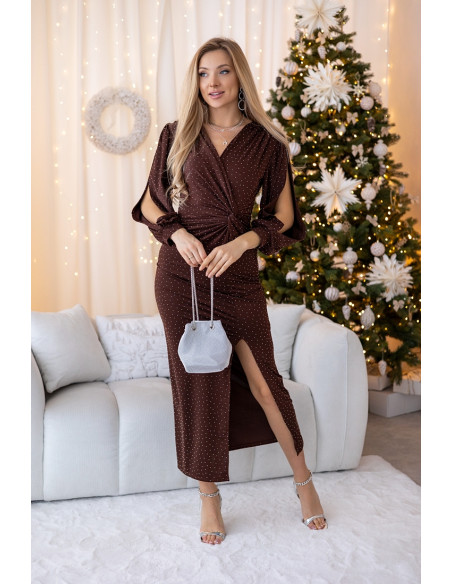 Sukienka Bona Brązowa