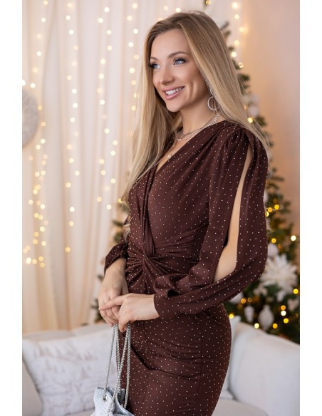 Sukienka Bona Brązowa