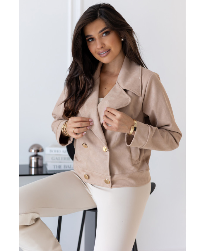 Kurtka Zamszowa Deal Ciemny Beż