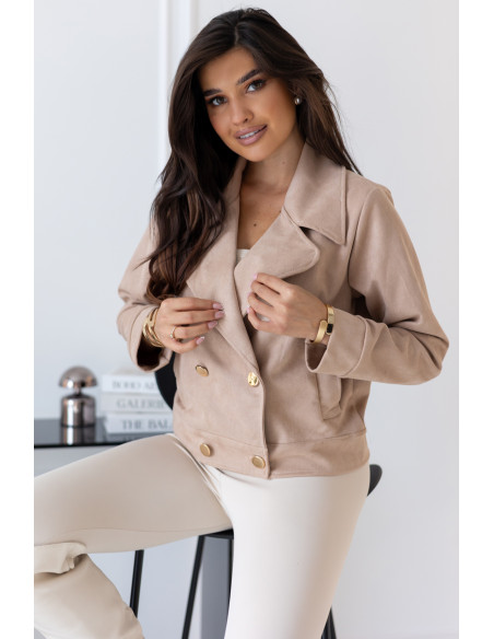 Kurtka Zamszowa Deal Ciemny Beż