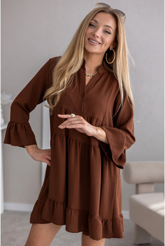 Sukienka Gambi Brązowa