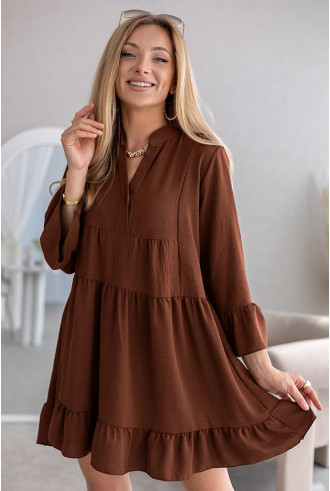 Sukienka Gambi Brązowa 2