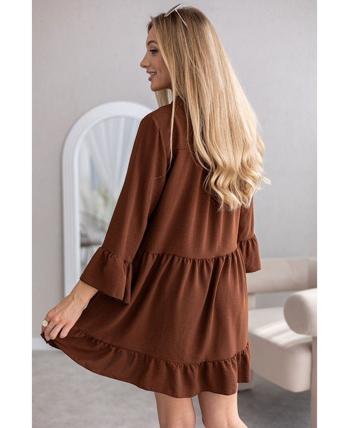 Sukienka Gambi Brązowa