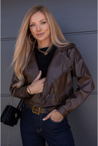 Kurtka Ekoskaj Dorma Brązowa