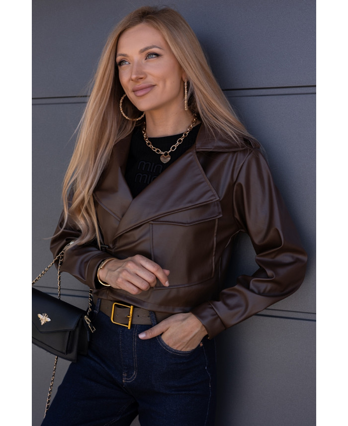 Kurtka Ekoskaj Dorma Brązowa