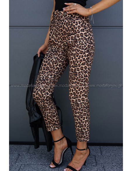 Spodnie Elegant Panterkowe