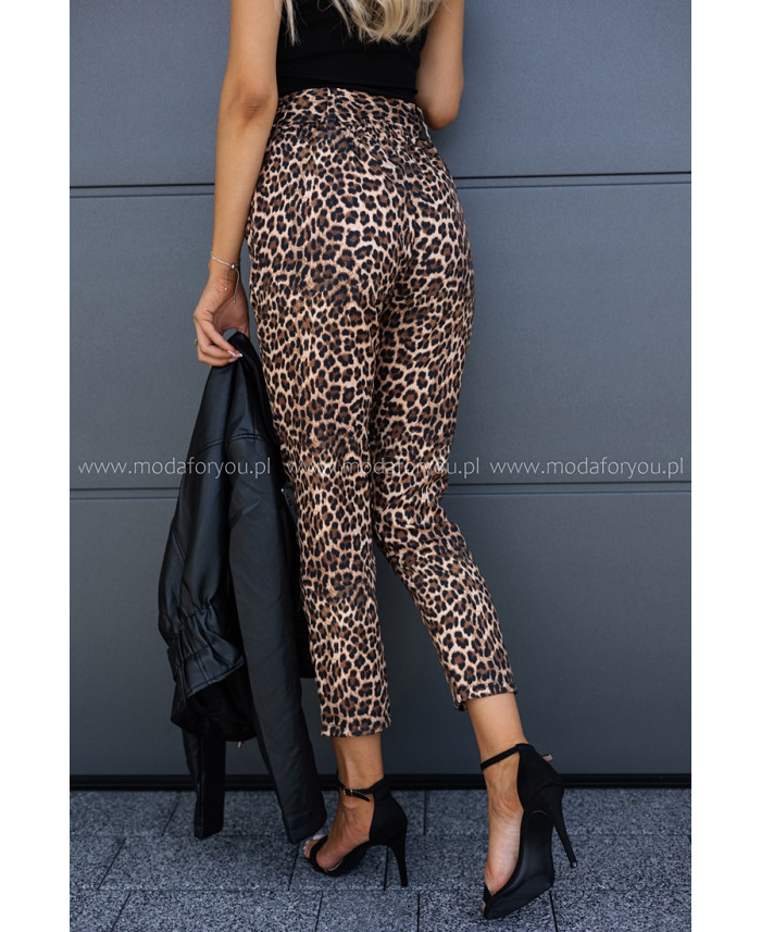 Spodnie Elegant Panterkowe