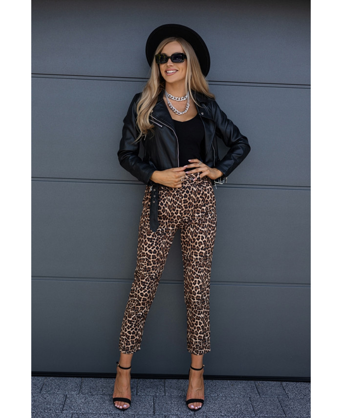 Spodnie Elegant Panterkowe