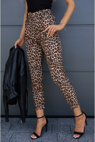 Spodnie Elegant Panterkowe