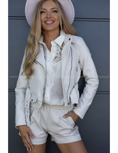 Kurtka Split Beżowa