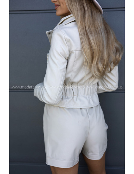 Kurtka Split Beżowa