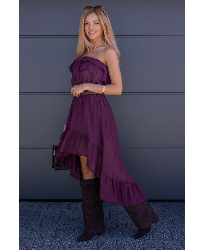 Sukienka Hiszpanka Autumn Bordowa