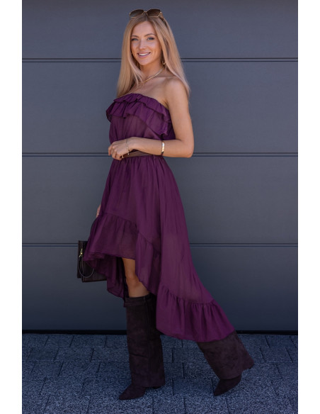 Sukienka Hiszpanka Autumn Bordowa