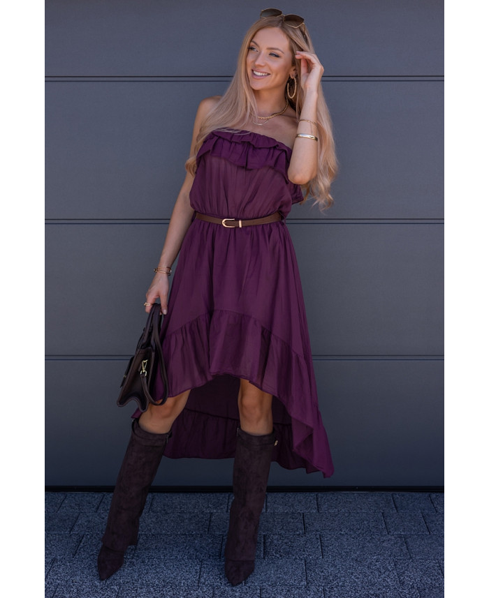 Sukienka Hiszpanka Autumn Bordowa