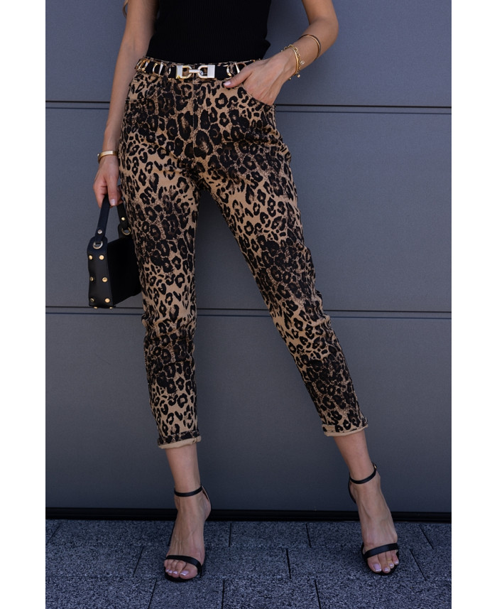 Spodnie Jeans Panterkowe