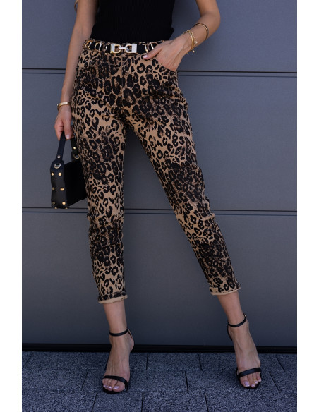 Spodnie Jeans Panterkowe