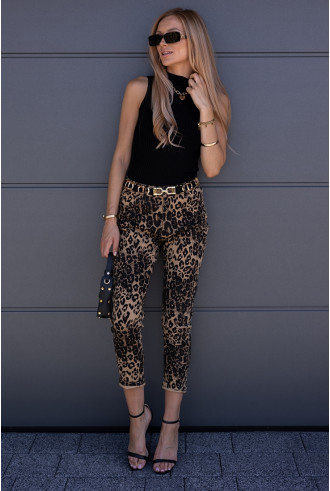 Spodnie Jeans Panterkowe 2