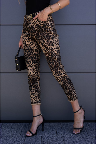 Spodnie Jeans Panterkowe