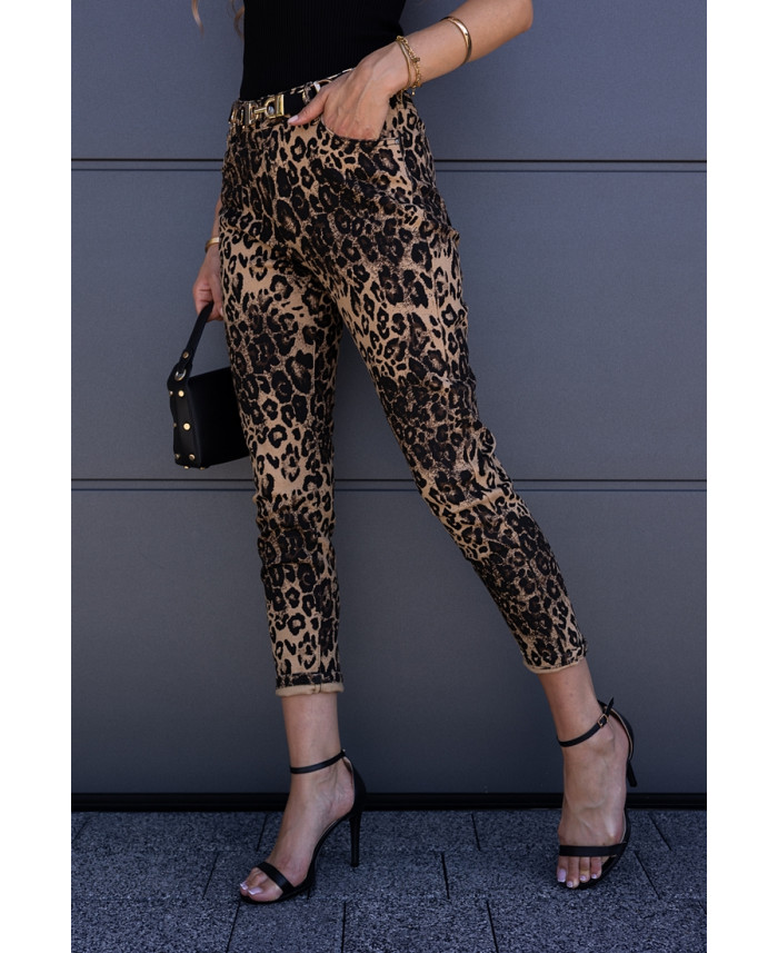 Spodnie Jeans Panterkowe