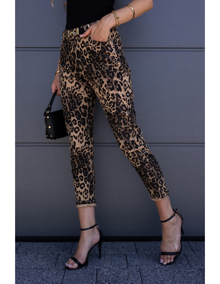 Spodnie Jeans Panterkowe