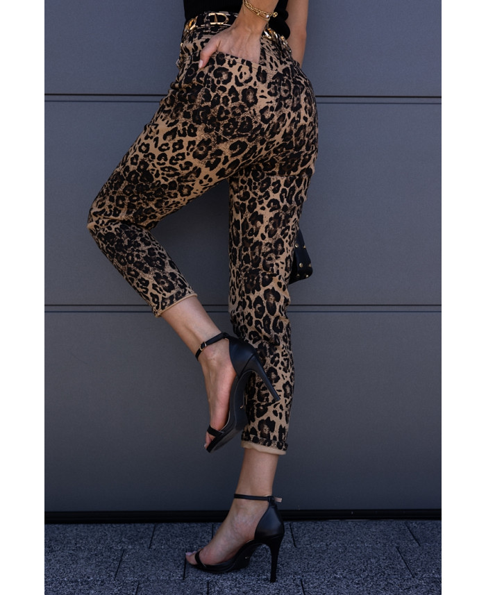 Spodnie Jeans Panterkowe