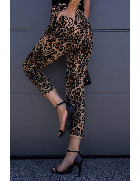 Spodnie Jeans Panterkowe