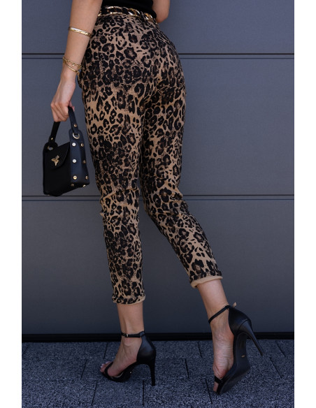 Spodnie Jeans Panterkowe