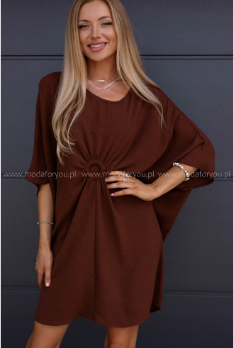 Sukienka Drone Brązowa 2