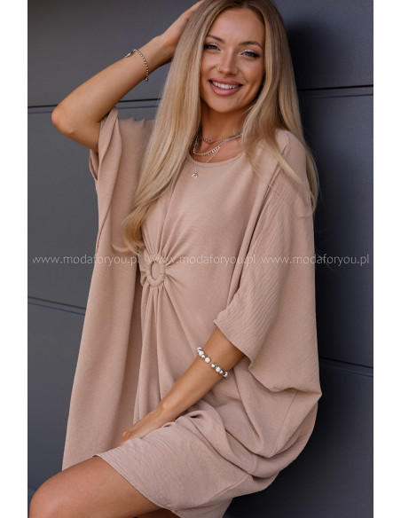 Sukienka Drone Beżowa