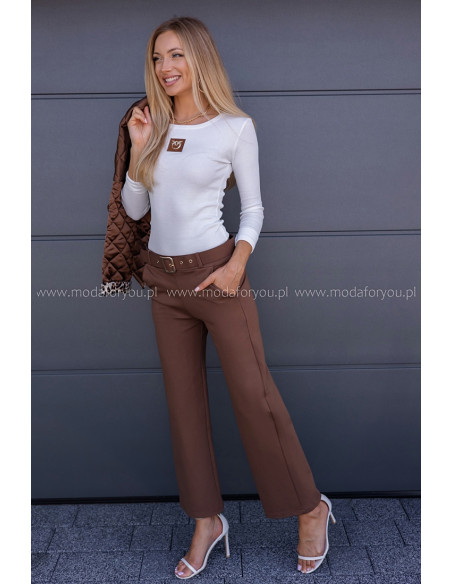 Spodnie Leet Brązowe
