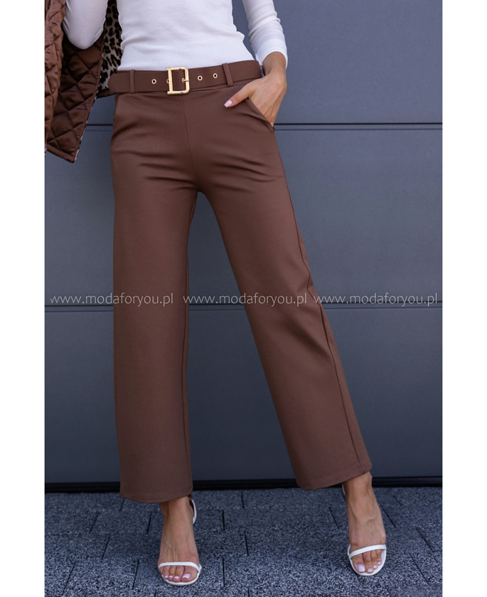 Spodnie Leet Brązowe