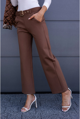 Spodnie Leet Brązowe