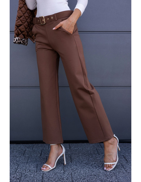 Spodnie Leet Brązowe