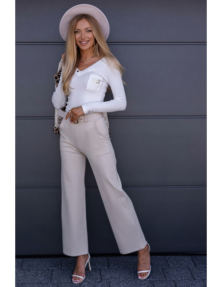 Spodnie Leet Beżowe