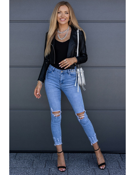 Kurtka Ramoneska Skay Czarna