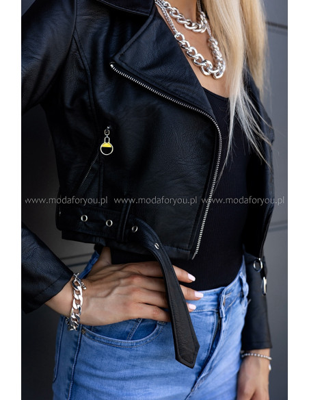 Kurtka Ramoneska Skay Czarna