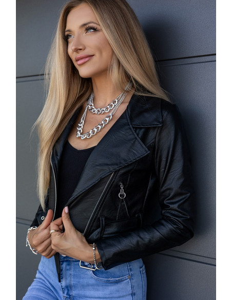 Kurtka Ramoneska Skay Czarna