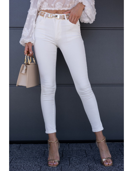 Spodnie Jeans Push-up Ekri