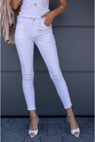 Spodnie Jeans Push-up Białe 2